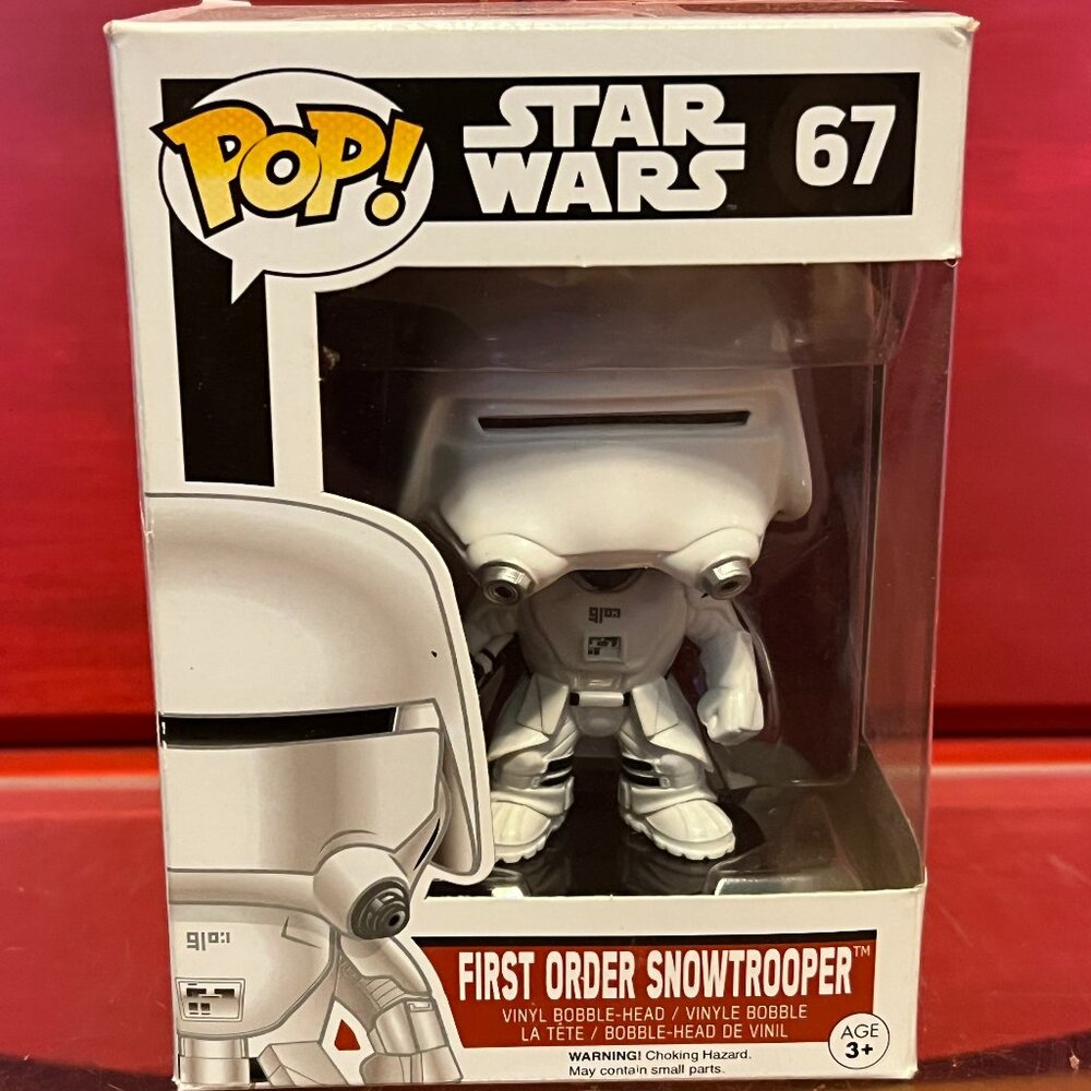 NIB Funko Star Wars First Order Snowtrooper 67 Disney Pop!